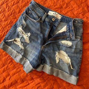 Hollister distressed mom shorts